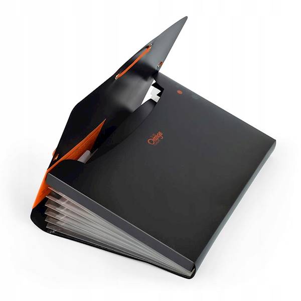 TECZKA Z PRZEGR.EXPANDING FILE ORANGE A4 0099