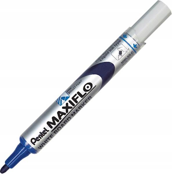 Marker do tablic niebieski PENTEL Maxiflo MWL5S