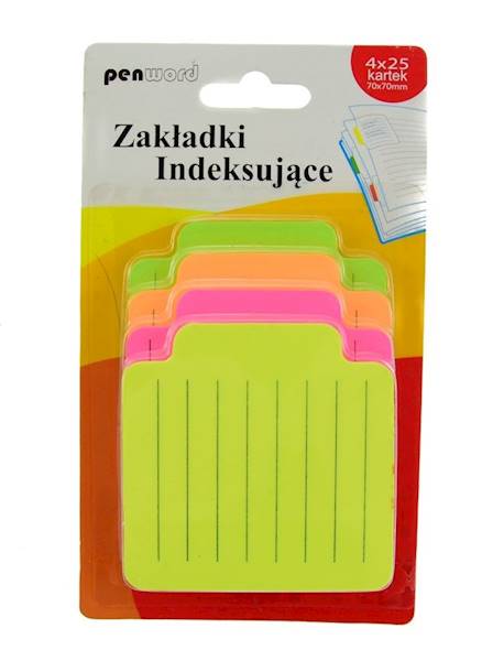 ZAKLADKA  70x70 4x 25k PENWORD    papier 9068
