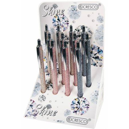 Długopis CRESCO Shine 1mm niebieski