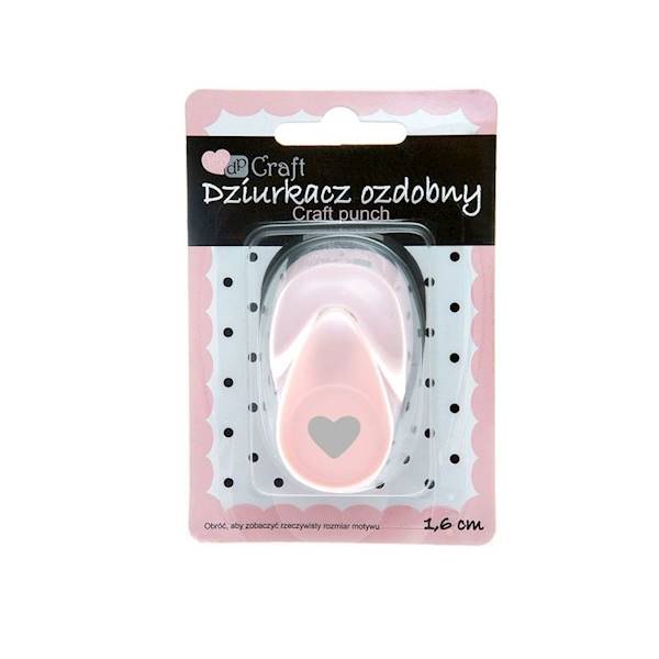Dziurkacz Ozdobny 1,6cm Serce DPCRAFT