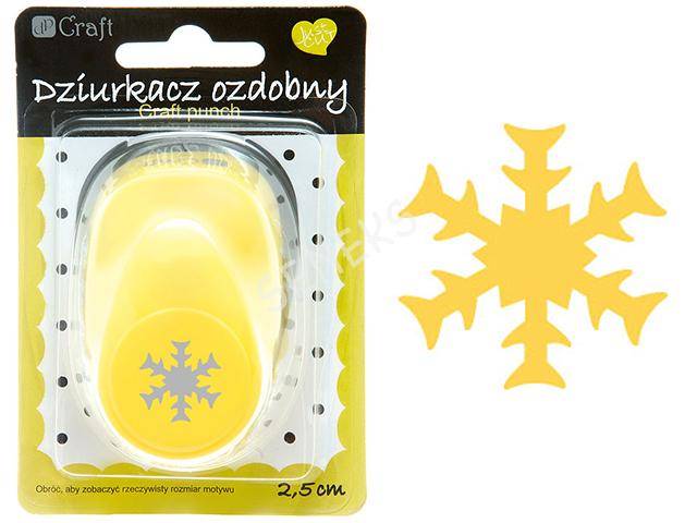 DZIURKACZ CRAFT 2,5cm ŚNIEŻYNKA  110-072 6813