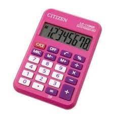 KALKULATOR   kieszon. CITIZEN LC-110PK Pink