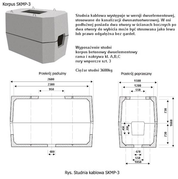 Studnia kablowa SKMP-3