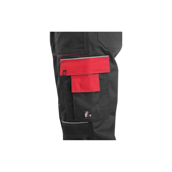 SPODNIE CXS ORION TEODOR CZARNO-CZERWONE 48