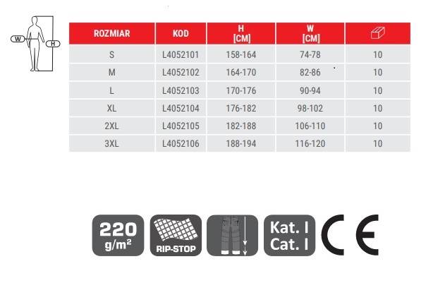 SPODNIE BOJÓWKI LAHTI PRO L40521 SLIM FIT BEŻOWE M