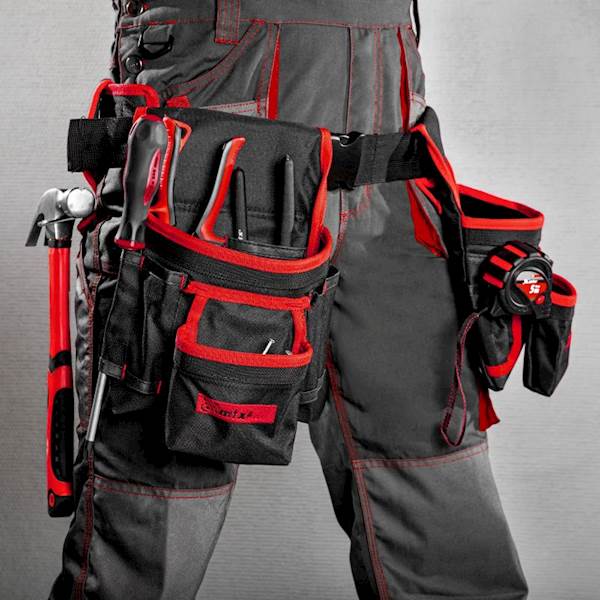 TORBA PAS NARZĘDZIOWY PODWÓJNY MTX 20 KIESZENI + UCHWYT NA MŁOTEK