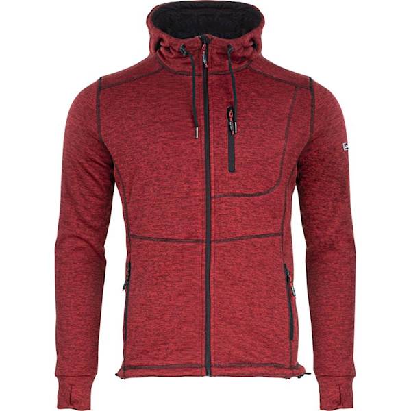 BLUZA ROZPINANA Z KAPTUREM LAHTI PRO L40134 CZERWONA S