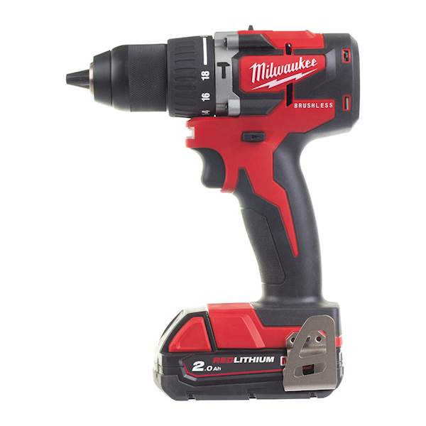 KOMPAKTOWA WIERTARKO-WKRĘTARKA Z UDAREM MILWAUKEE M18 CBLPD-202C