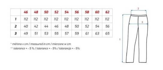 SPODNIE OSTRZEGAWCZE CXS NORWICH POMARAŃCZOWO-GRANATOWE 56