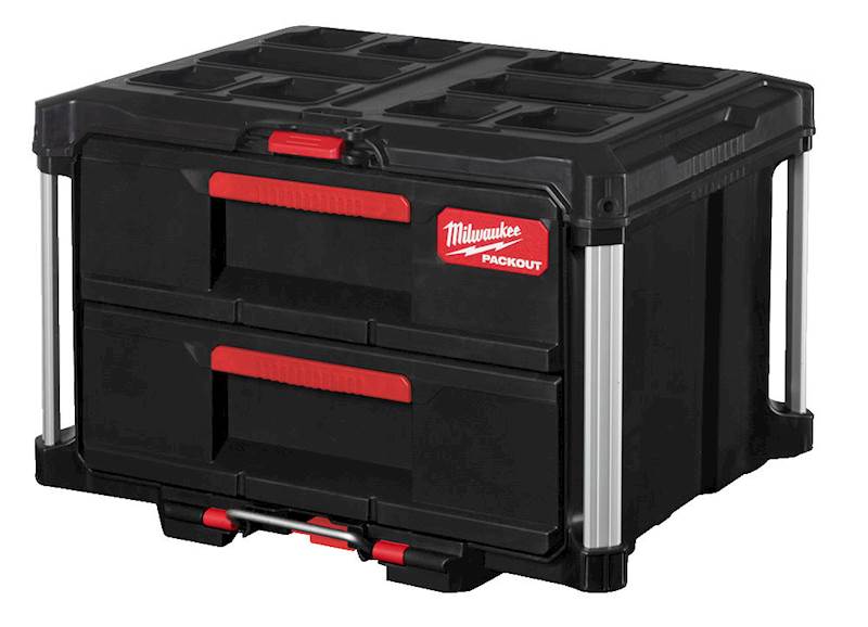 SKRZYNIA NARZĘDZIOWA Z 2 SZUFLADAMI MILWAUKEE PACKOUT DRAWER TOOL BOX