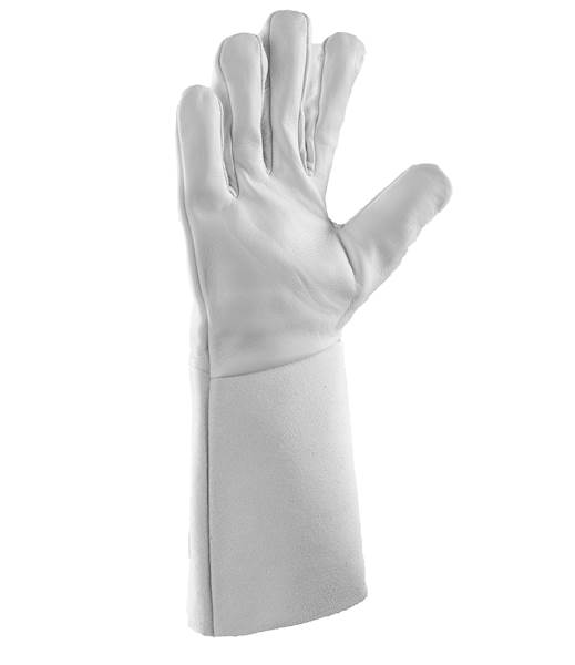 RĘKAWICE SKÓRZANE POLSTAR CABRA WELDER 412X4X BIAŁE 10