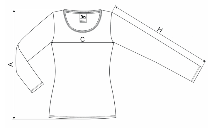 KOSZULKA Z DŁUGIM RĘKAWEM DAMSKA MALFINI FIT-T LS 169 BIAŁA 2XL