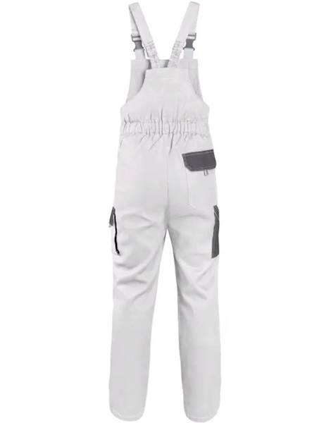 SPODNIE OGRODNICZKI CXS LUXY ROBIN BIAŁO-SZARE 68