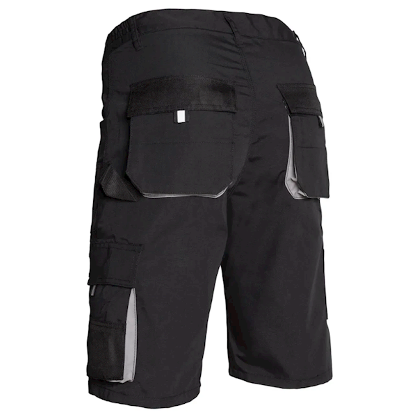 KRÓTKIE SPODENKI REIS FORECO-TS BJS CZARNO-JASNOSZARE M