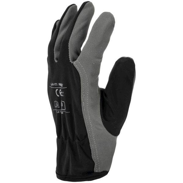 RĘKAWICE OCHRONNE ZE SKÓRY SYNTETYCZNEJ LAHTI PRO L2715 SZARE 9