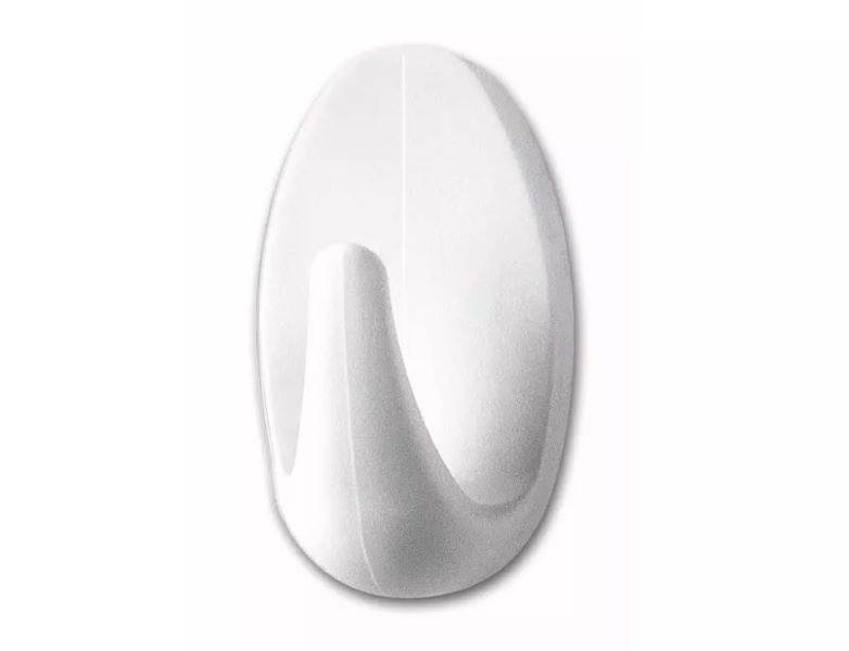 HACZYK SAMOPRZYLEPNY OWALNY TESA POWERSTRIPS DO 1 KG BIAŁY