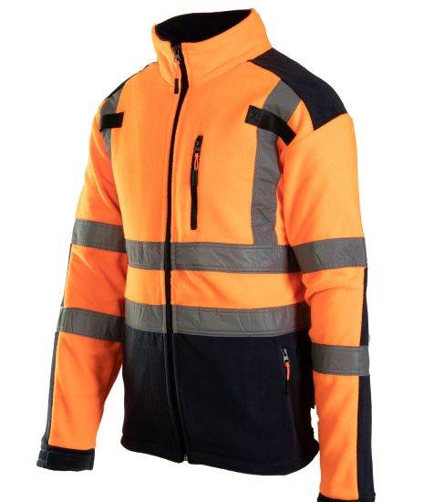 BLUZA POLAR OSTRZEGAWCZA POLSTAR BRIXTON FLASH AFPO POMARAŃCZOWA 2XL
