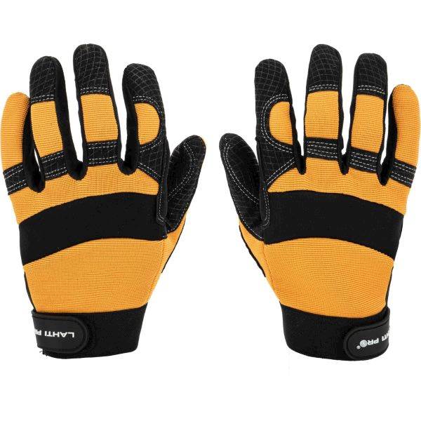 RĘKAWICE POKRYTE ANTYPOSLIZGOWĄ SIATKA LAHTI PRO L2801 CZARNO-POMARAŃCZOWE 11