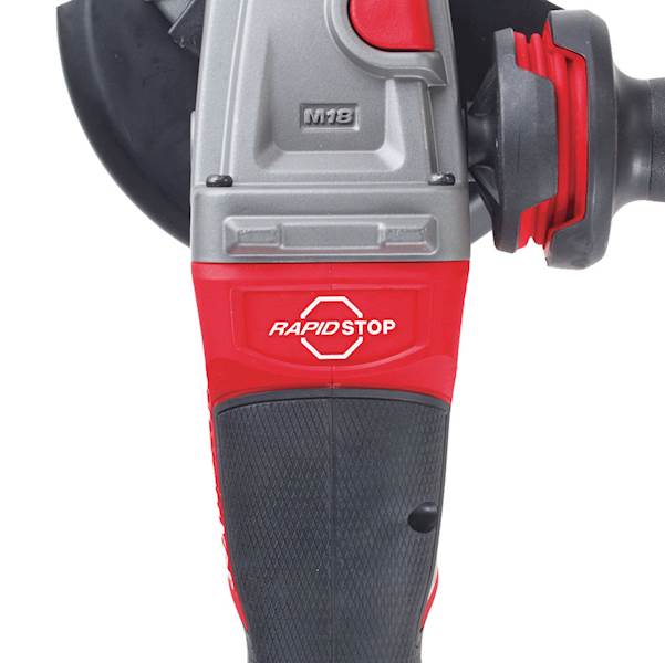 SZLIFIERKA KĄTOWA 125 MM O ZMIENNEJ PRĘDKOŚCI Z HAMULCEM I WŁĄCZNIKIEM ŁOPATKOWYM MILWAUKEE FUEL M18 FSAGV125XPDB-0X