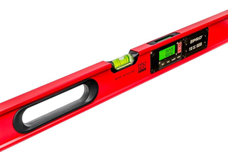 POZIOMICA ELEKTRONICZNA CZERWONA IP65 PRO900 DIGITAL POKROWIEC 100CM 