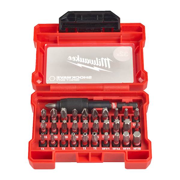 ZESTAW BITÓW UDAROWYCH MILWAUKEE SHOCKWAVE IMPACT DUTY 32 ELEMENTY