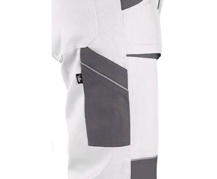 SPODNIE OGRODNICZKI CXS LUXY ROBIN BIAŁO-SZARE 56