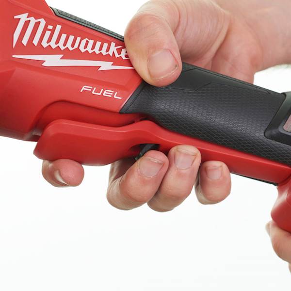 SZLIFIERKA KĄTOWA 125 MM O ZMIENNEJ PRĘDKOŚCI Z HAMULCEM I WŁĄCZNIKIEM ŁOPATKOWYM MILWAUKEE FUEL M18 FSAGV125XPDB-0X