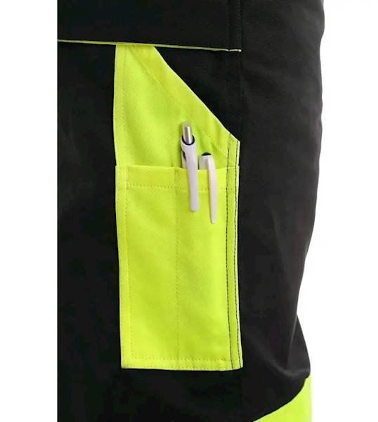 SPODNIE OGRODNICZKI CXS SIRIUS BRIGHTON CZARNO-ŻÓŁTE 50