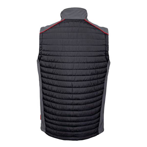 BEZRĘKAWNIK OCIEPLANY LAHTI PRO L41307 CZARNO-SZARO-CZERWONY 2XL