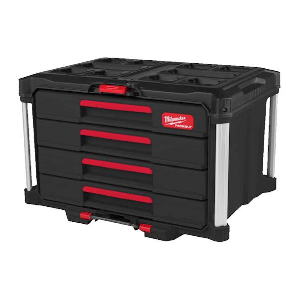 SKRZYNIA NARZĘDZIOWA Z 4 SZUFLADAMI MILWAUKEE PACKOUT DRAWER TOOL BOX