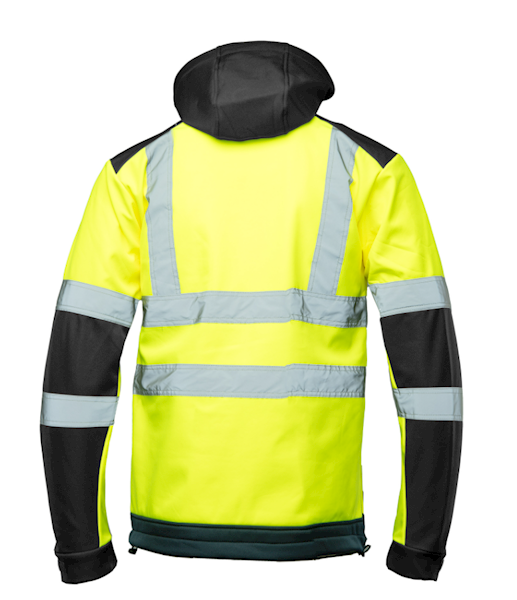 KURTKA SOFTSHELL POLSTAR BRIXTON FLASH Z ODBLASKAMI AFSO ŻÓŁTO/GRANATOWA 3XL