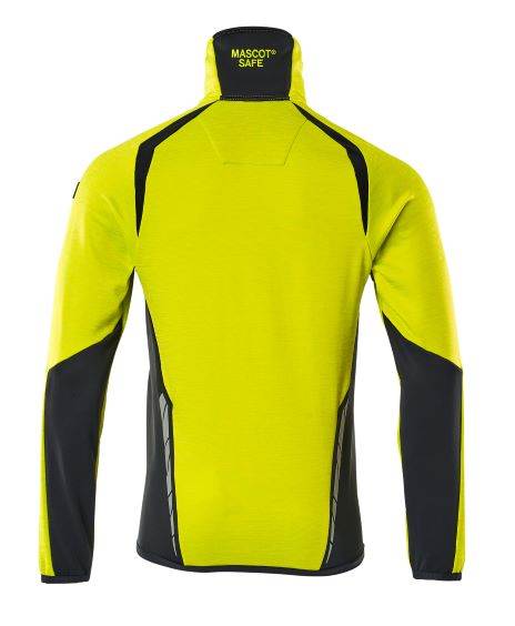 BLUZA POLAROWA ROZPINANA MASCOT ACCELERATE SAFE ŻÓŁTY HI-VIS GRANAT L