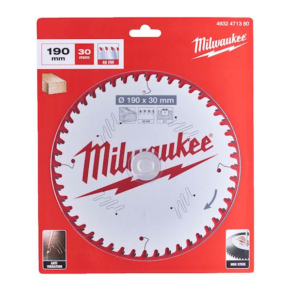 TARCZA PILARSKA DO RĘCZNYCH PIŁ TARCZOWYCH MILWAUKEE CSB P W 190 X 30 X 2,1 MM 48ATB