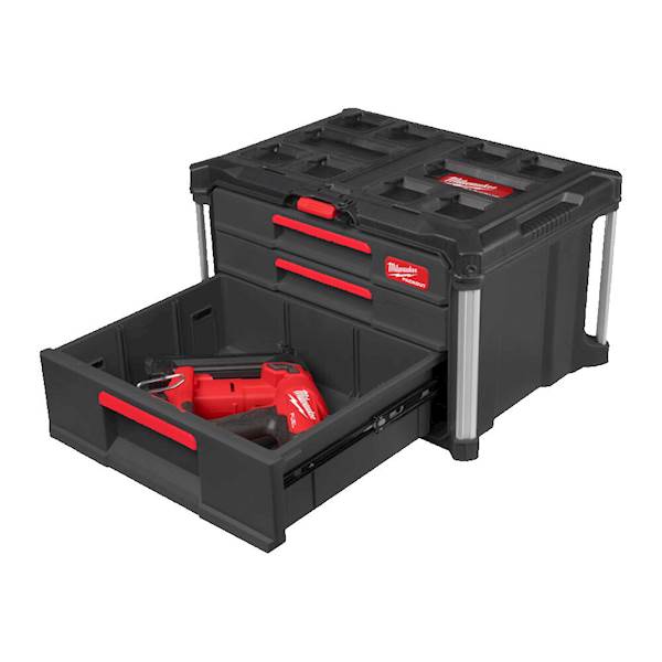 SKRZYNIA NARZĘDZIOWA Z SZUFLADAMI 2+1 MILWAUKEE PACKOUT DRAWER TOOL BOX