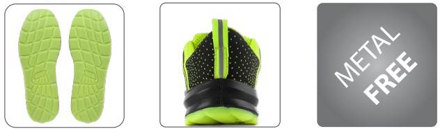 PÓŁBUTY CXS TEXLINE OLIB S1P ESD 2126-049-808 CZARNO-ZIELONE 35