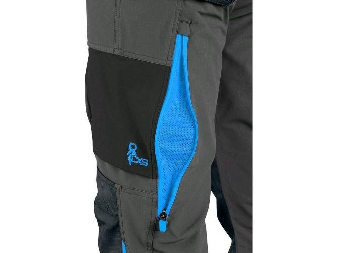 SPODNIE CXS NAOS SZARO-CZARNE NIEBIESKIE ELEMENTY HV 56