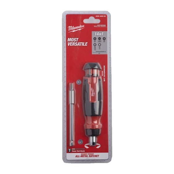 WKRĘTAK UNIWERSALNY Z GRZECHOTKĄ MILWAUKEE MULTI-BIT 14W1