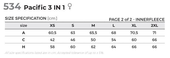 KURTKA DAMSKA MALFINI PACIFC 3W1 534 CZARNA M
