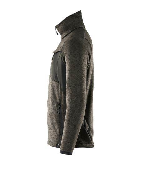 BLUZA DZIANINOWA ROZPINANA MASCOT ACCELERATE CIEMNY ANTRACYT CZARNY 2XL