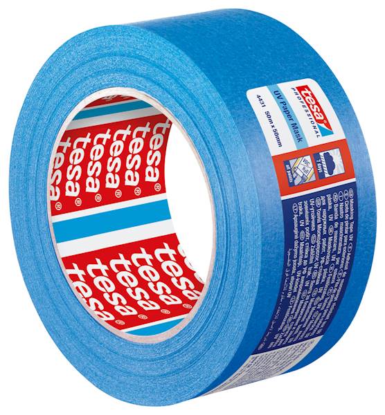 TAŚMA MALARSKA TESA UV PAPER MASK NIEBIESKA 50 MM X 50 M
