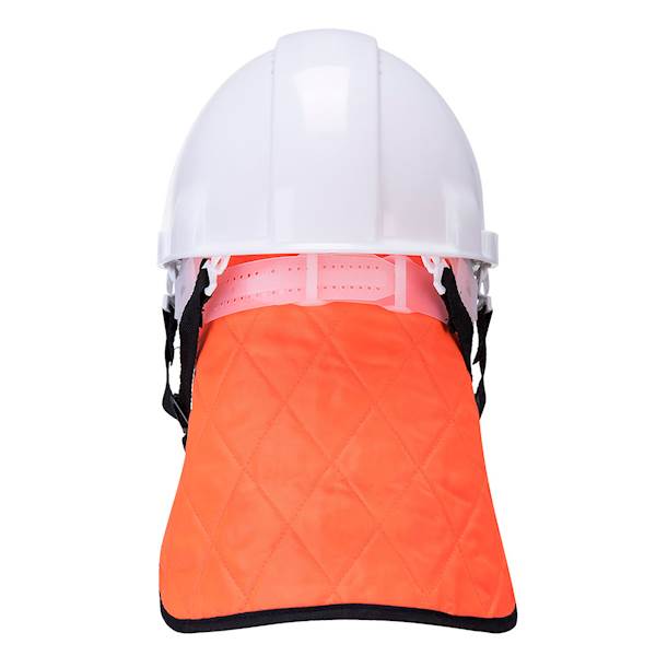 CZAPKA POD HEŁM CHŁODZĄCA Z OSŁONĄ NA KARK PORTWEST POMARAŃCZOWO-NIEBIESKA UNIWERSALNA
