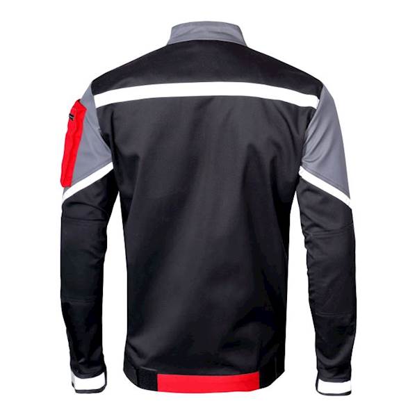 BLUZA ROBOCZA LAHTI PRO L40406 CZARNO-SZARO-CZERWONA 2XL