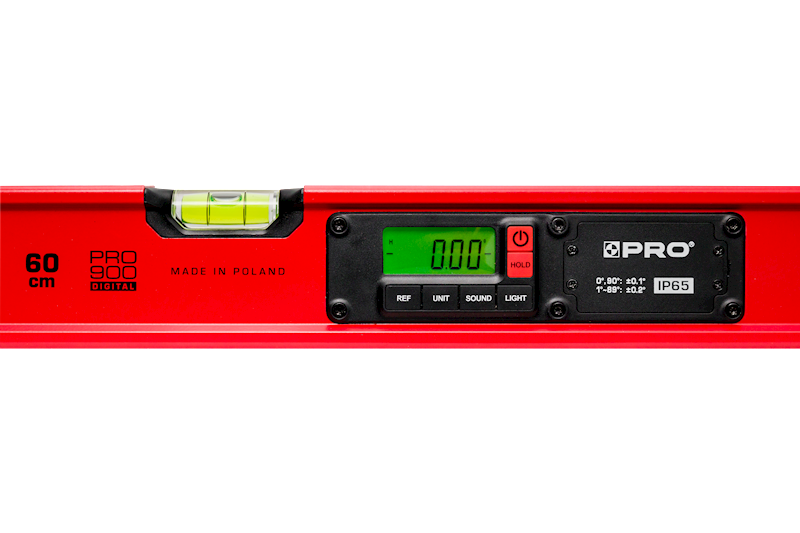 POZIOMICA ELEKTRONICZNA CZERWONA IP65 PRO900 DIGITAL POKROWIEC 60CM 