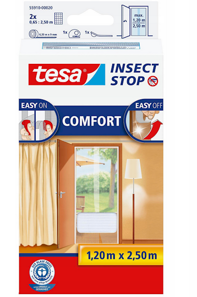 MOSKITIERA BALKONOWA COMFORT BIAŁA 1,2M X 2,5M
