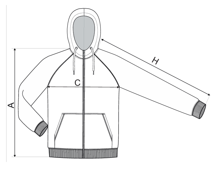 BLUZA ROZPINANA Z KAPTUREM MALFINI VOYAGE 45271 CZERWONA 3XL