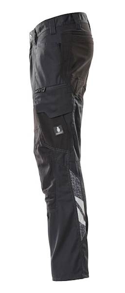 SPODNIE MASCOT ACCELERATE STRETCH Z KIESZENIAMI NA KOLANACH CZARNE 82C 48