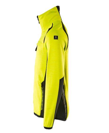 BLUZA POLAROWA ROZPINANA MASCOT ACCELERATE SAFE ŻÓŁTY HI-VIS CZARNY L