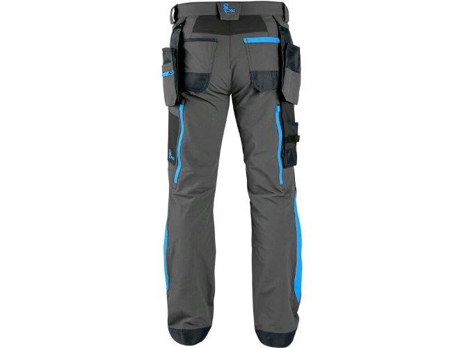 SPODNIE CXS NAOS SZARO-CZARNE NIEBIESKIE ELEMENTY HV 46