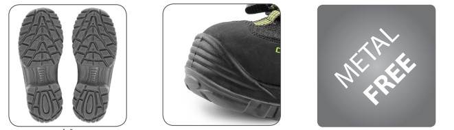 SANDAŁY CXS UNIVERSE SOLAR S1P 2136-025-808 CZARNO-ZIELONE 40